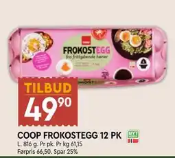 Coop Mega COOP FROKOSTEGG 12 PK tilbud