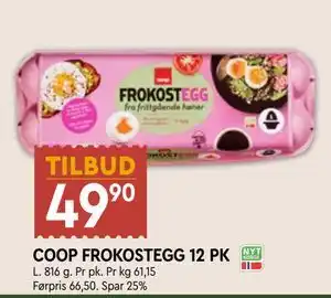 Coop Mega COOP FROKOSTEGG 12 PK tilbud