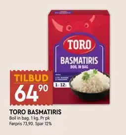 Coop Mega TORO BASMATIRIS tilbud