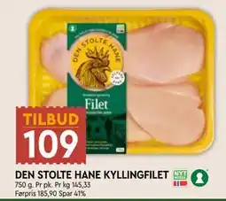 Coop Mega DEN STOLTE HANE KYLLINGFILET tilbud