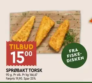 Coop Mega SPRØBAKT TORSK tilbud