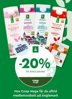 Coop Mega 20% på Änglamark tilbud