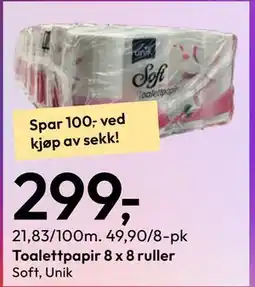 Gigaboks Toalettpapir 8 x 8 ruller tilbud