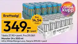 Gigaboks Monster 24 x 500 ml tilbud