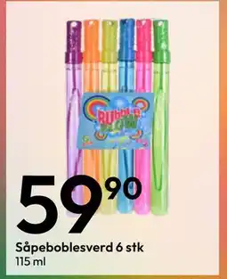 Gigaboks Såpeboblesverd 6 stk tilbud