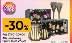 Gigaboks All utebelysning tilbud