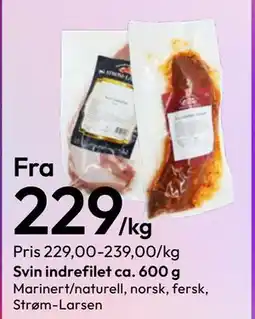 Gigaboks Svin indrefilet ca. 600 g tilbud