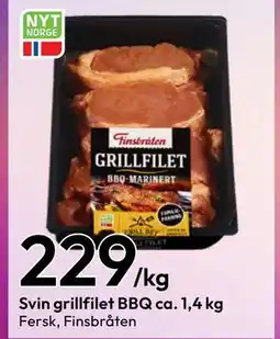 Gigaboks Svin grillfilet BBQ ca. 1,4 kg tilbud