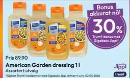 Gigaboks American Garden dressing 1 l tilbud