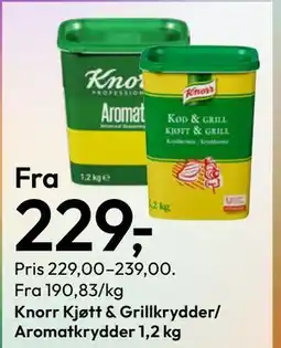 Gigaboks Knorr Kjøtt & Grillkrydder/ Aromatkrydder 1,2 kg tilbud