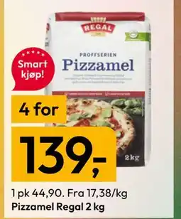 Gigaboks Pizzamel Regal 2 kg tilbud