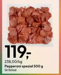 Gigaboks Pepperoni spesial 500 g tilbud