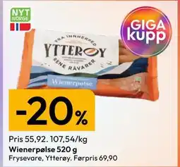 Gigaboks Wienerpølse 520 g tilbud