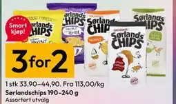 Gigaboks Sørlandschips 190–240 g tilbud