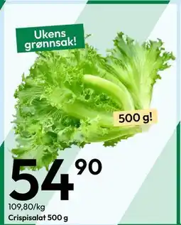 Gigaboks Crispisalat 500 g tilbud