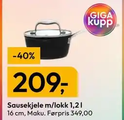Gigaboks Sausekjele m/lokk 1,2 l tilbud