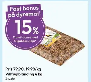 Gigaboks Villfuglblanding 4 kg tilbud