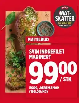 Meny SVIN INDREFILET MARINERT tilbud