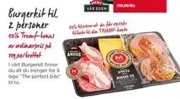 Meny Burgerkit til 2 personer tilbud