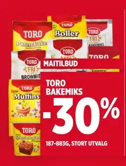 Meny TORO BAKEMIX tilbud