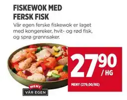 Meny FISKEWOK MED FERSK FISK tilbud