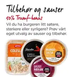 Meny Tilbehør og sauser tilbud