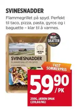Meny SVINESNADDER tilbud