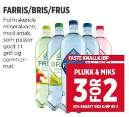 Meny FARRIS/BRIS/FRUS tilbud