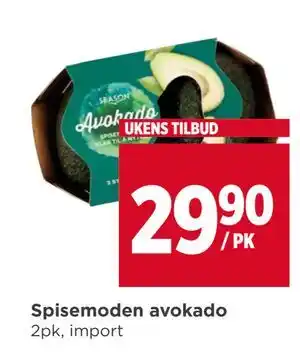Meny Spisemoden avokado tilbud