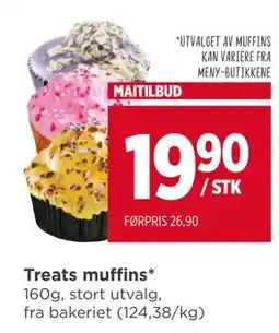 Meny Treats muffins tilbud