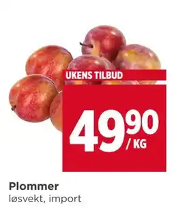 Meny Plommer tilbud