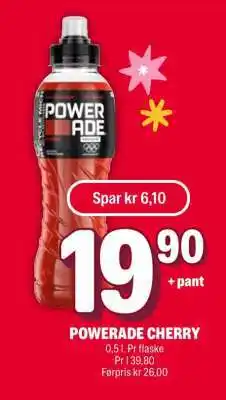 Coop Extra POWERADE CHERRY tilbud