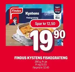 Coop Extra FINDUS KYSTENS FISKEGRATENG tilbud