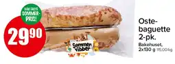 Spar Ostebaguette 2-pk tilbud