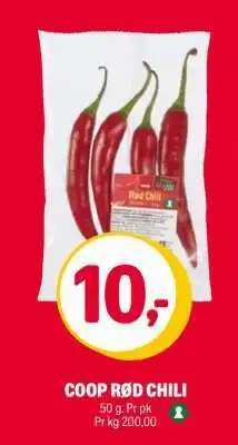 Coop Extra COOP RØD CHILI tilbud