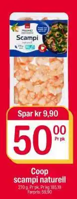 Coop Extra Coop scampi naturell tilbud