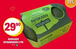 Coop Extra AVOKADO SPISEMODEN 2 PK tilbud