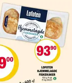 Coop Extra LOFOTEN HJEMMELAGDE FISKEKAKER tilbud