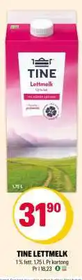 Coop Extra TINE LETTMELK tilbud