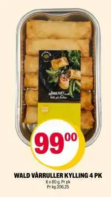 Coop Extra WALD VÅRRULLER KYLLING 4 PK tilbud