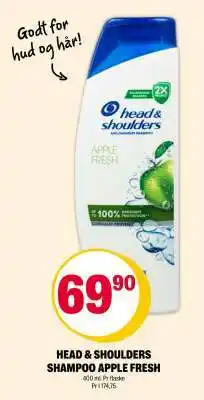 Coop Extra HEAD & SHOULDERS SHAMPOO APPLE FRESH tilbud