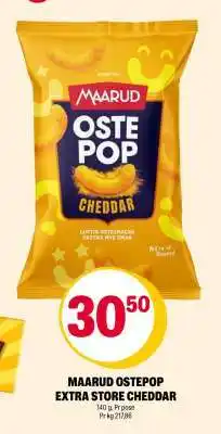 Coop Extra MAARUD OSTOPOP EXTRA STORE CHEDDAR tilbud