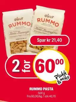 Coop Extra RUMMO PASTA tilbud