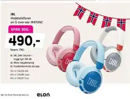 ELON Hodetelefoner on & over-ear JR470NC tilbud