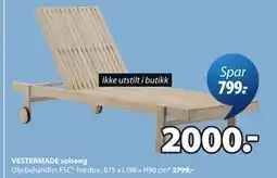 JYSK VESTERMADE solseng tilbud