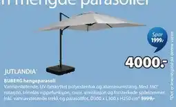 JYSK BUBERG hengeparasoll tilbud