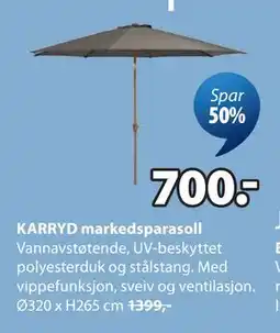 JYSK KARRYD markedsparasoll tilbud