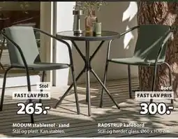 JYSK MODUM stablestol - sand tilbud
