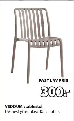 JYSK VEDDUM stablestol tilbud