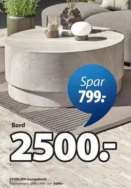 JYSK STORLIEN loungebord tilbud